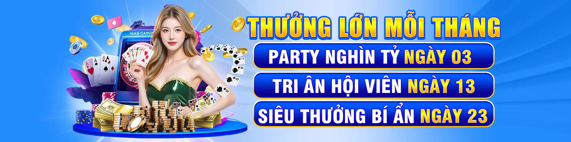 Hình ảnh chính mcw19 nổ hũ với biểu tượng jackpot lớn và tiền vàng