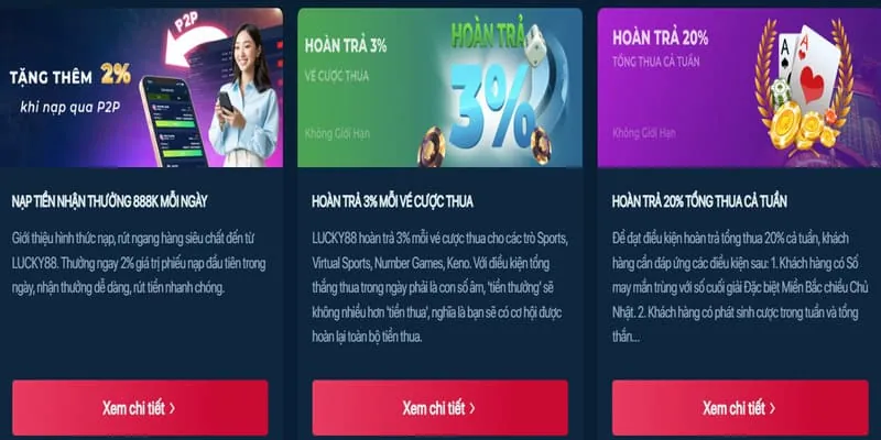 Các chương trình khuyến mãi và tiền thưởng mcw19 nổ hũ